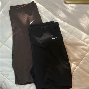 Nike women’s ' Black and Brown bike Shorts